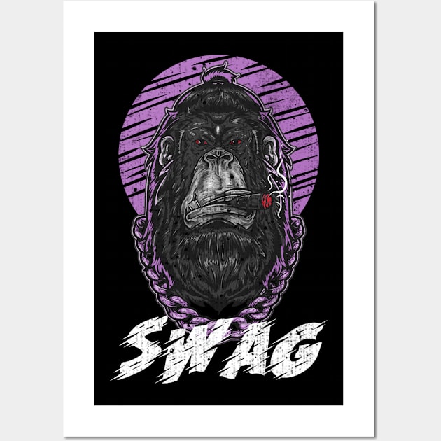 Swag - Hiphop/Trap music Wall Art by WizardingWorld